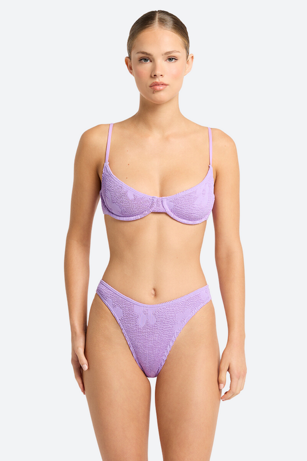 Bound by Bond-Eye Gracie Balconette Top in Lavender Floral