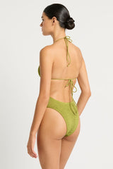 Bound by Bond-Eye Beaded Fowler One Piece in Herbal Shimmer