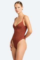 Bound by Bond-Eye Gracie One Piece in Bronze Shimmer