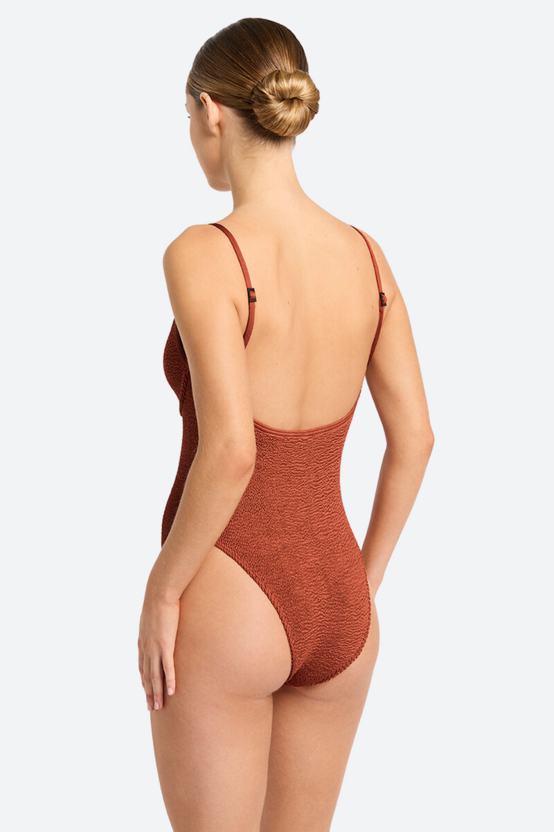 Bound by Bond-Eye Gracie One Piece in Bronze Shimmer