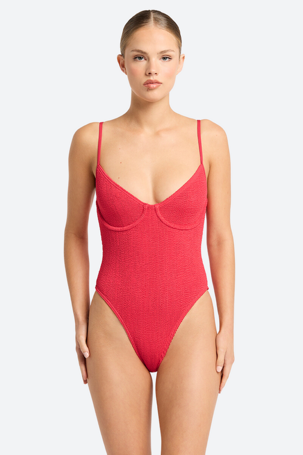 Bound by Bond-Eye Gracie One Piece in Nectarine Recycled