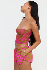 Benoa Swim Namika Tube Top in Garden