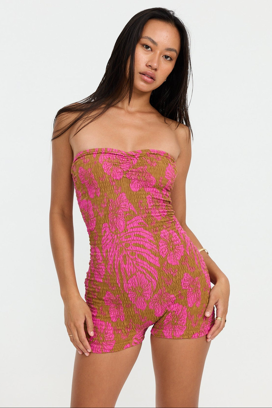 Benoa Swim Serena Romper in Garden