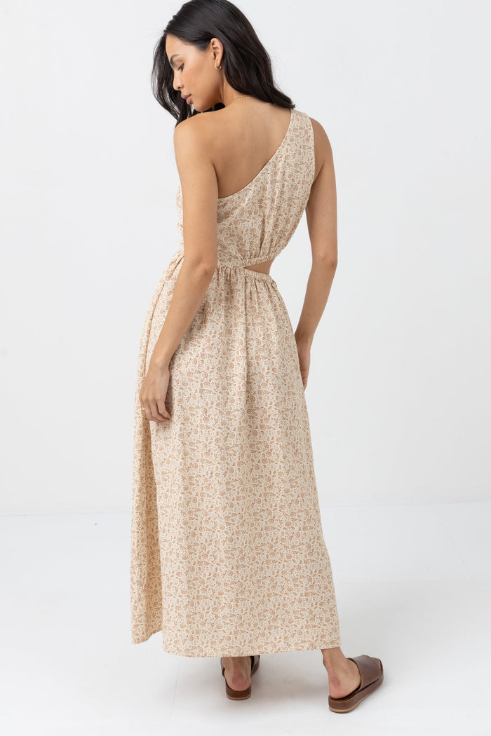 Rhythm - Juliette One Shoulder Maxi Dress - Back View | BikiniBird