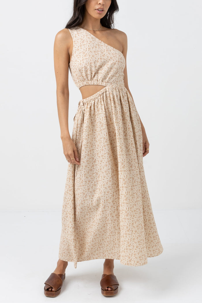 Rhythm - Juliette One Shoulder Maxi Dress - Front View | BikiniBird