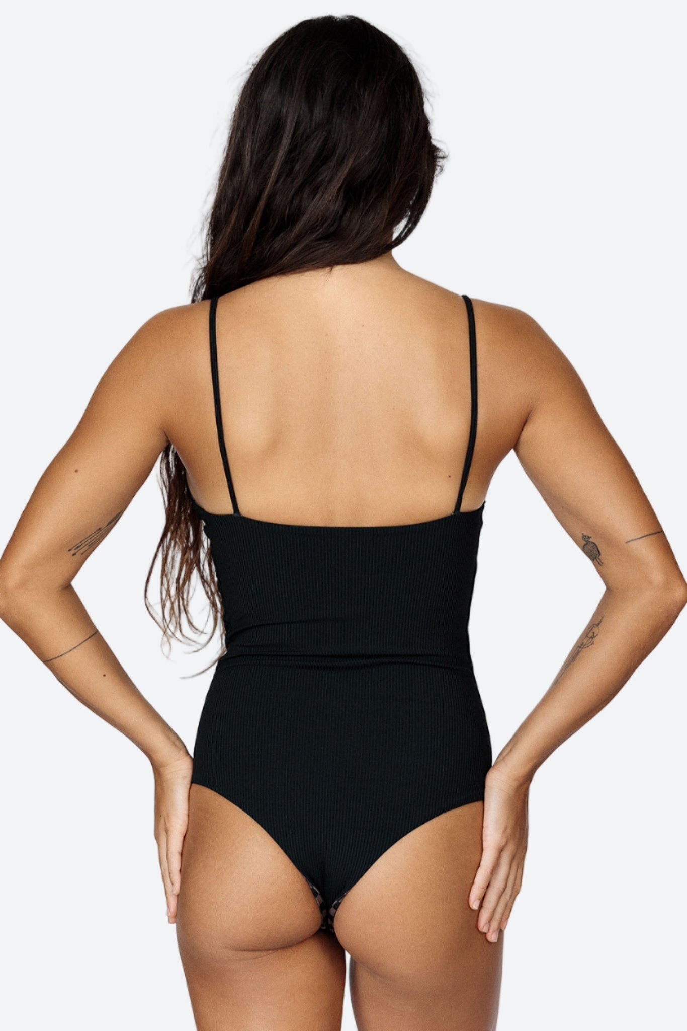 MAI Underwear Everyday Bodysuit in Black Ribbed