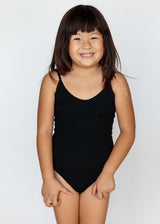 MAI Underwear Littles Everyday Bodysuit in Black Ribbed