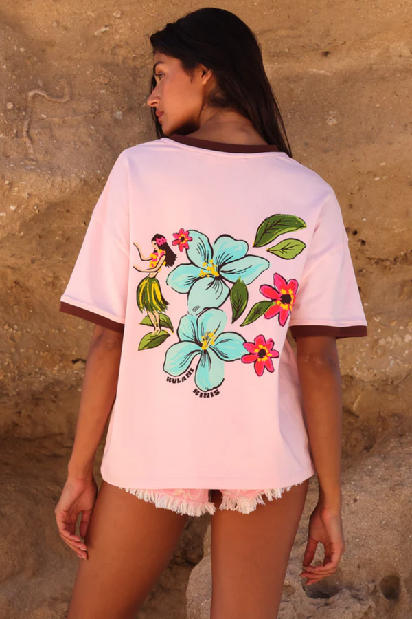 Kulani Kinis Boyfriend Bind Tee in Luna Belle