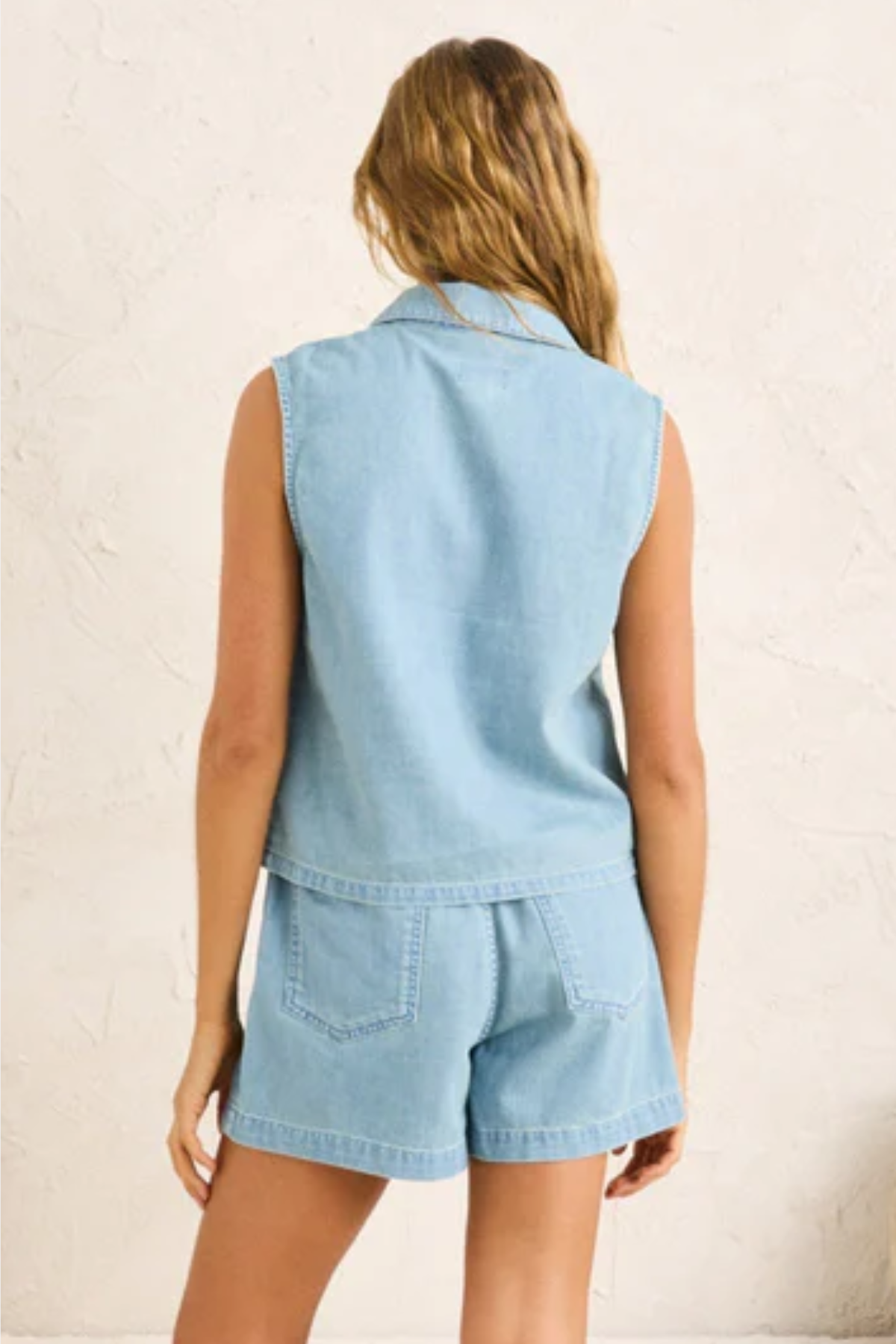 Rhythm Sailor Denim Vest Denim
