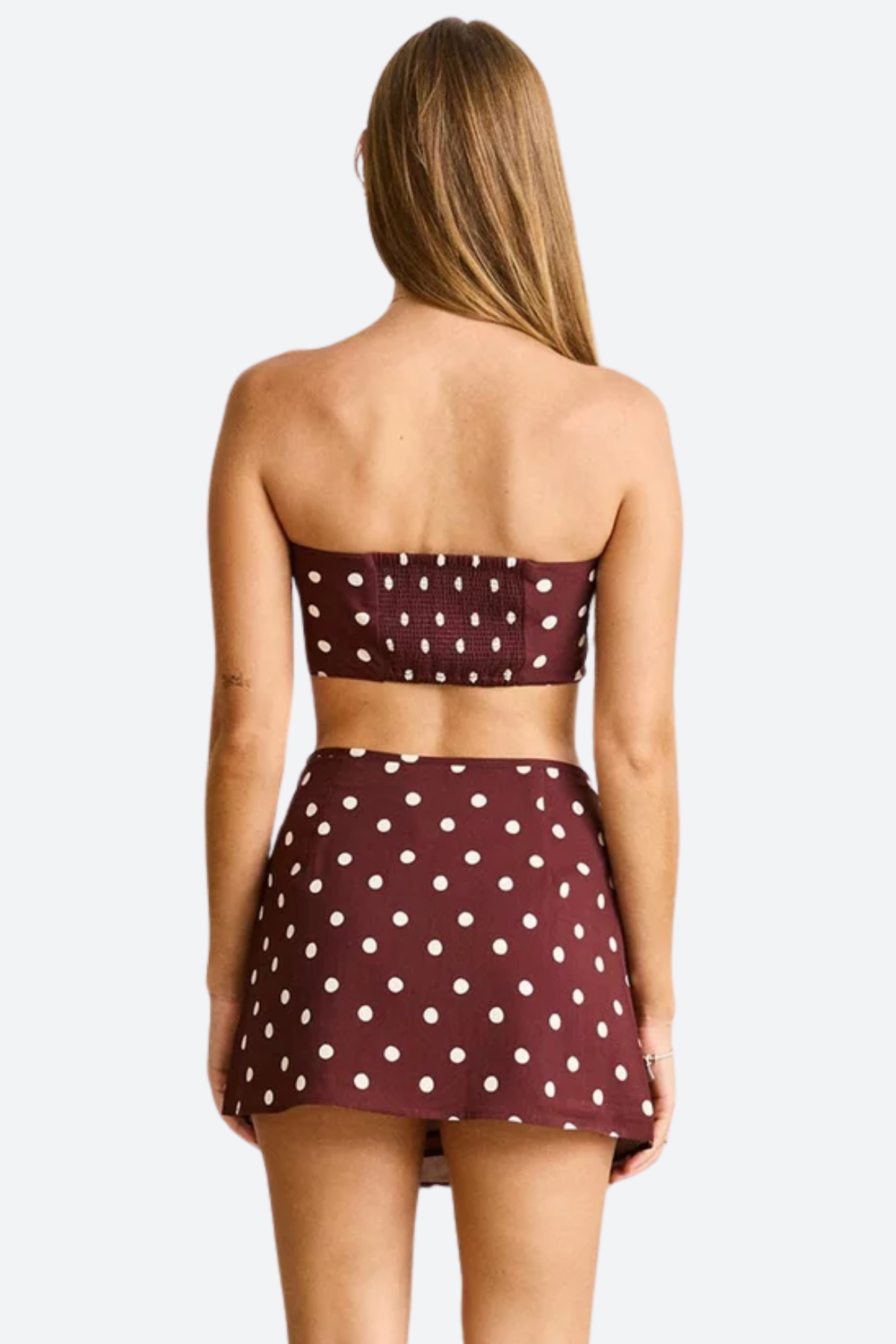Rhythm Dotti Mini Skirt in Cafe