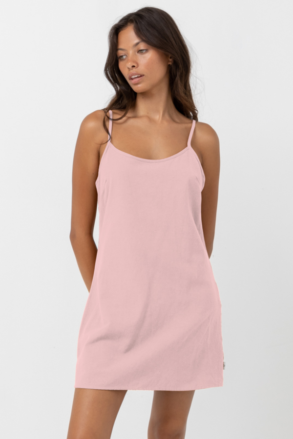 Rhythm Classic Slip Dress in Rose