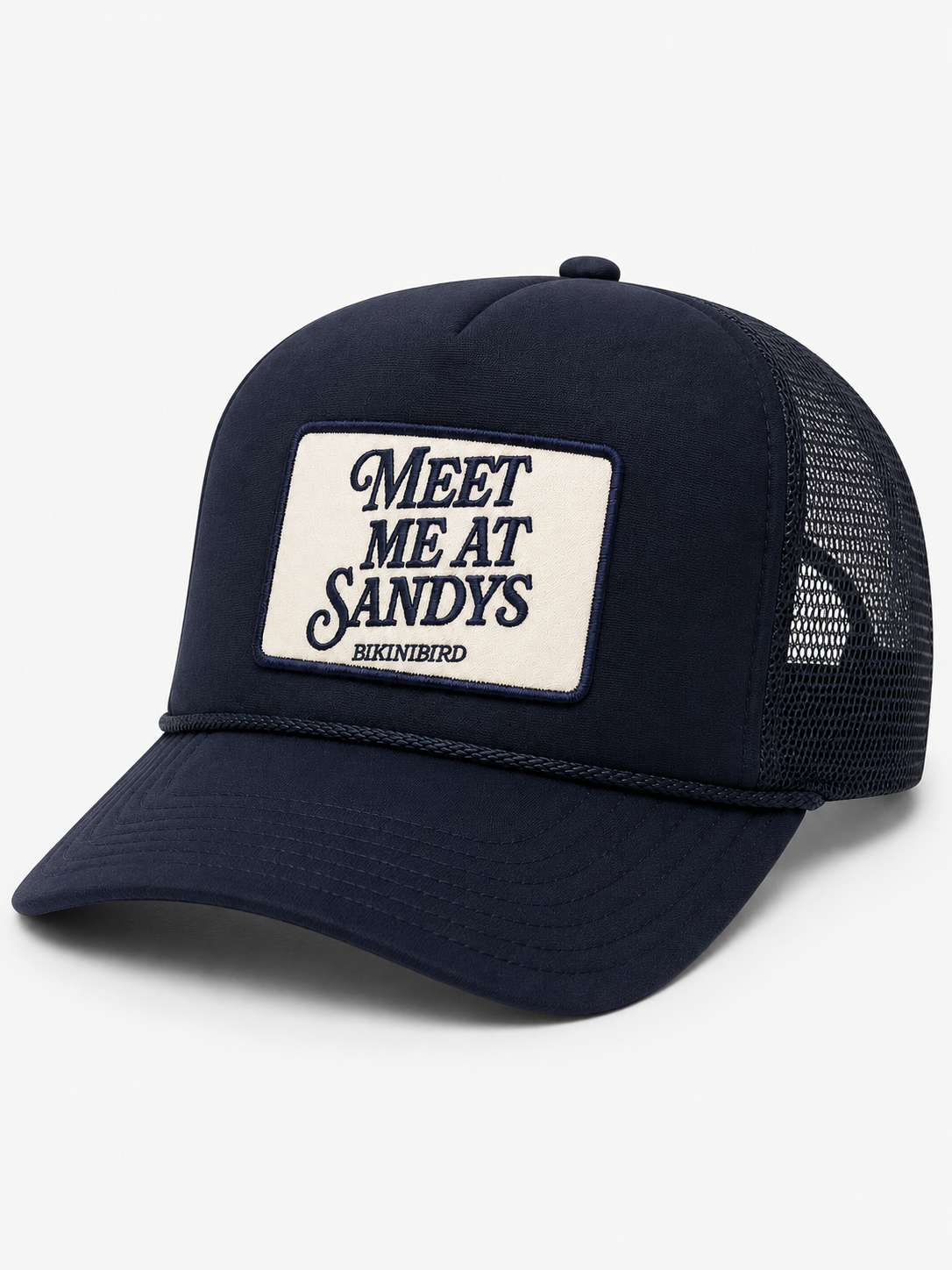 Bikinibird Meet Me at Sandys Trucker Hat in Navy
