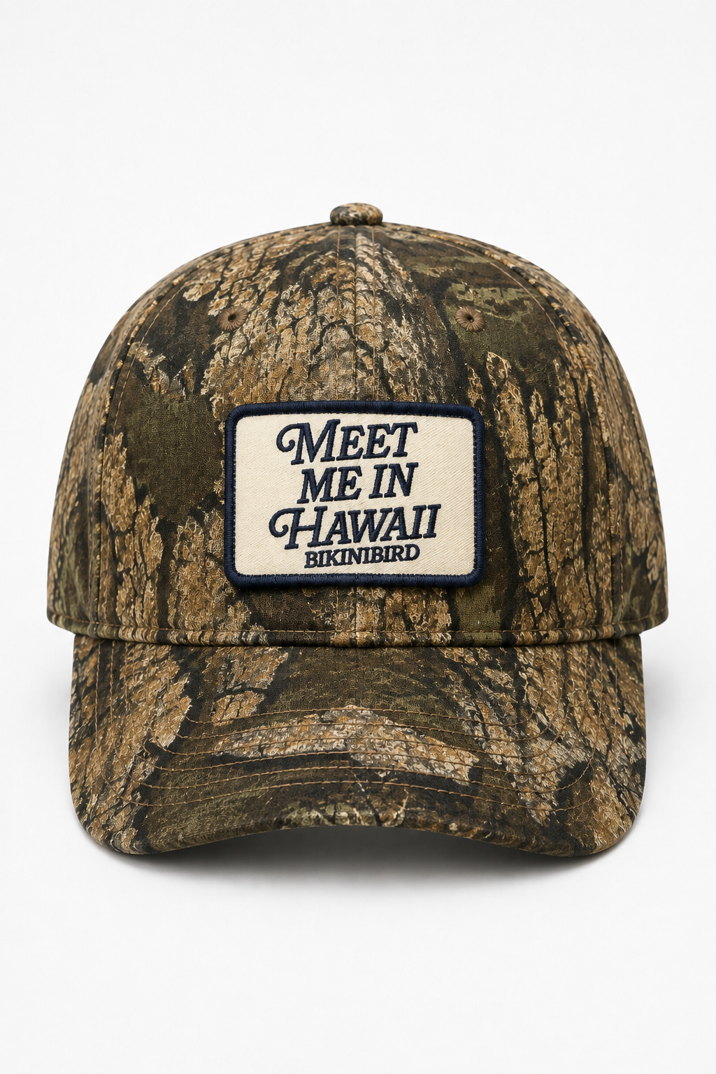 Bikinibird Meet Me in Hawaii Trucker Hat in Camo