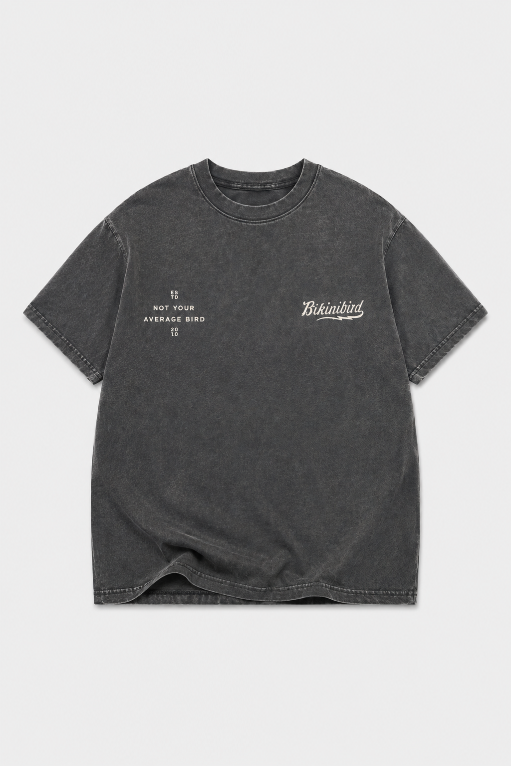 Bikinibird Oversized Box Tee in Vintage Black