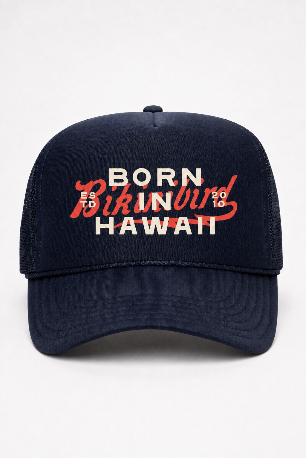 Bikinibird Born In Hawaii Hat in Black