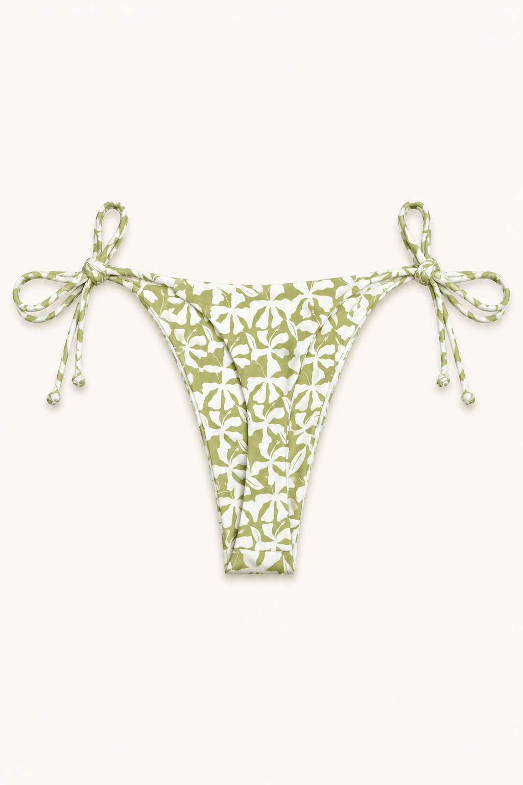 Golden Trip Skimpy Bottom in Sage Hibiscus