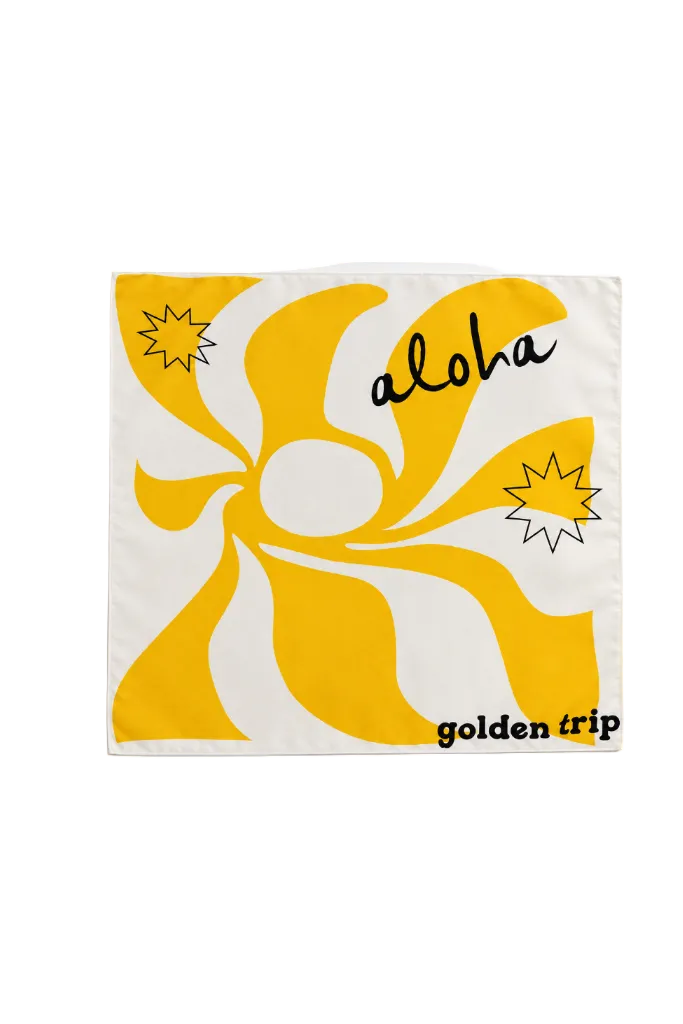 Golden Trip Square Bandana
