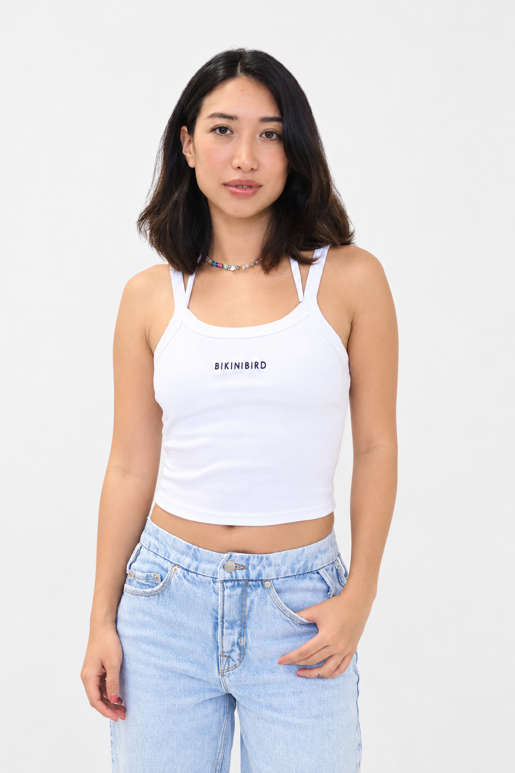 bikinibird Baby Tank in White