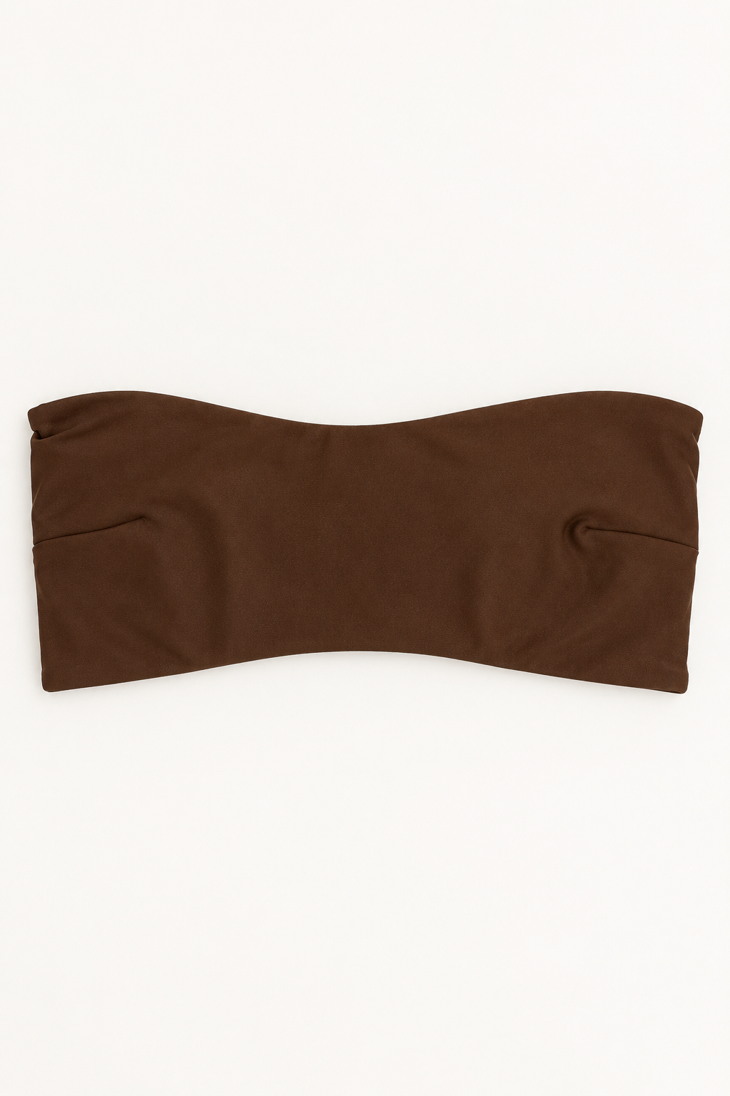 Golden Trip Tulum Bandeau Top in Brown Bark