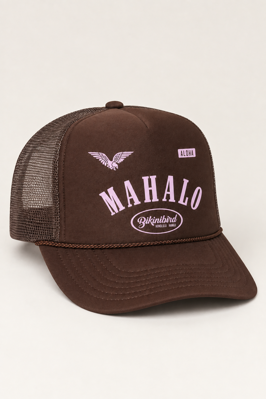 Bikinibird Moto Trucker in Brown