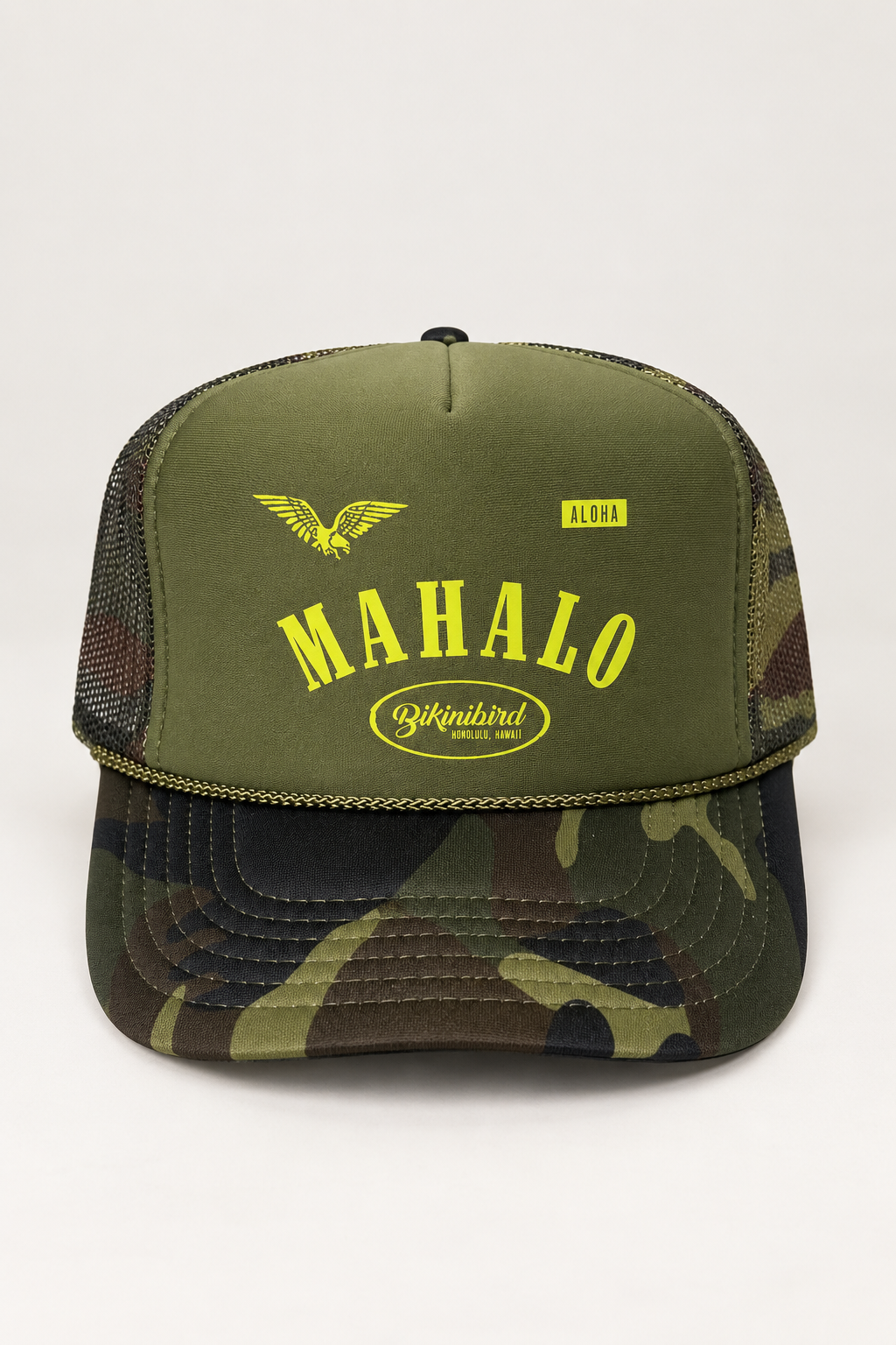 Bikinibird Moto Trucker in Camo