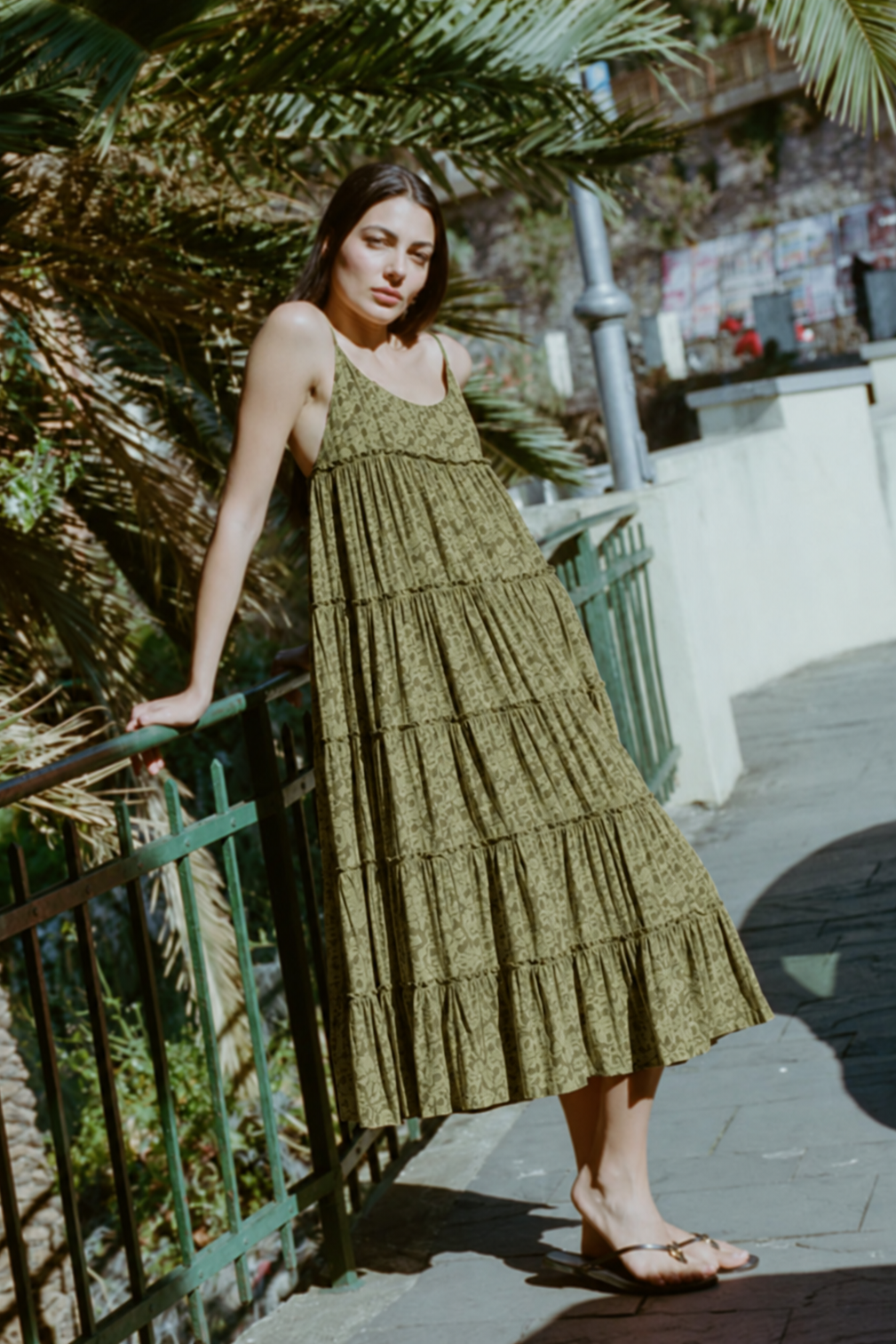 MAI Charlie Midi Dress in Fleuri Terre