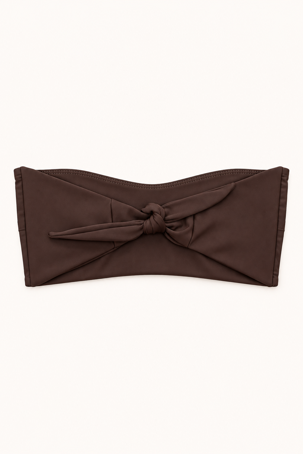 Golden Trip Tulum Bandeau Top in Brown Bark