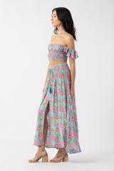 Tiare Hawaii Dakota Skirt in Tropics Turquoise
