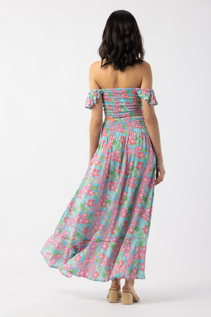 Tiare Hawaii Dakota Skirt in Tropics Turquoise