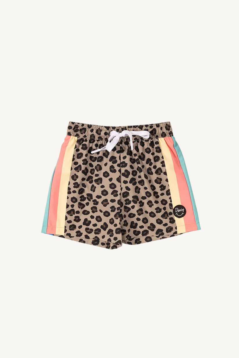 Duvin Boys Cheetah Disco Swim Short