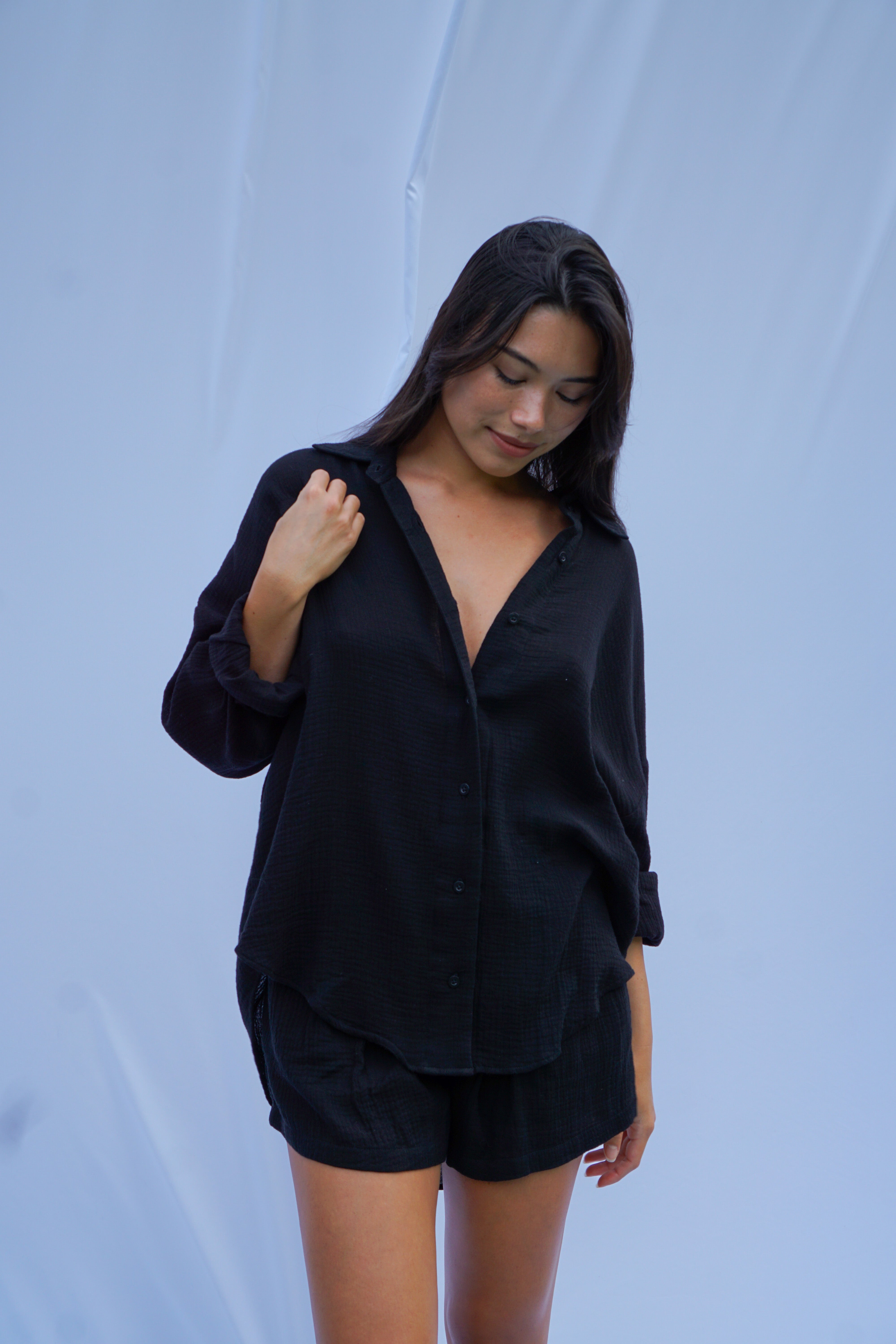 Golden Trip Belize Top in Black