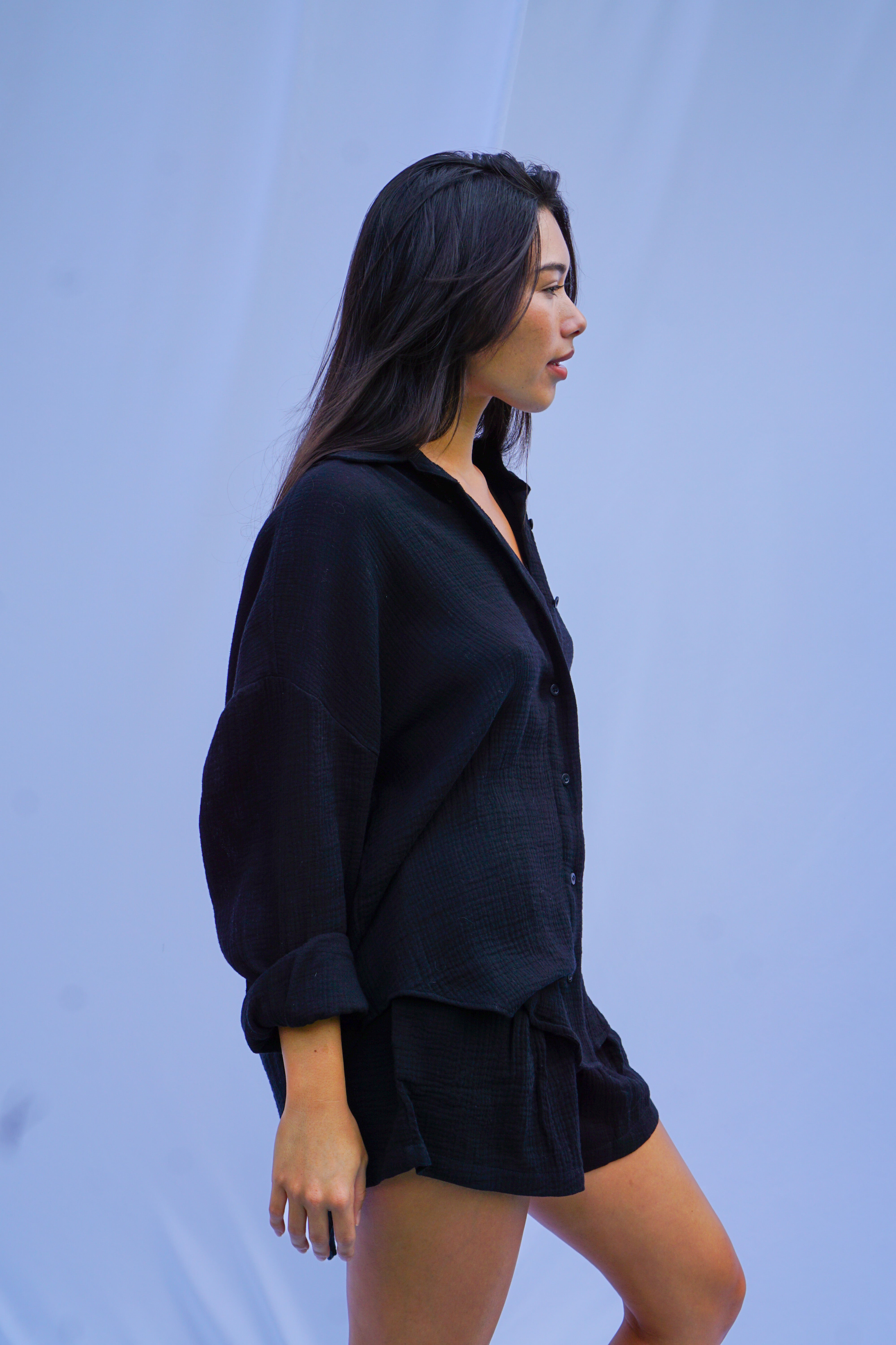 Golden Trip Lea Short in Black