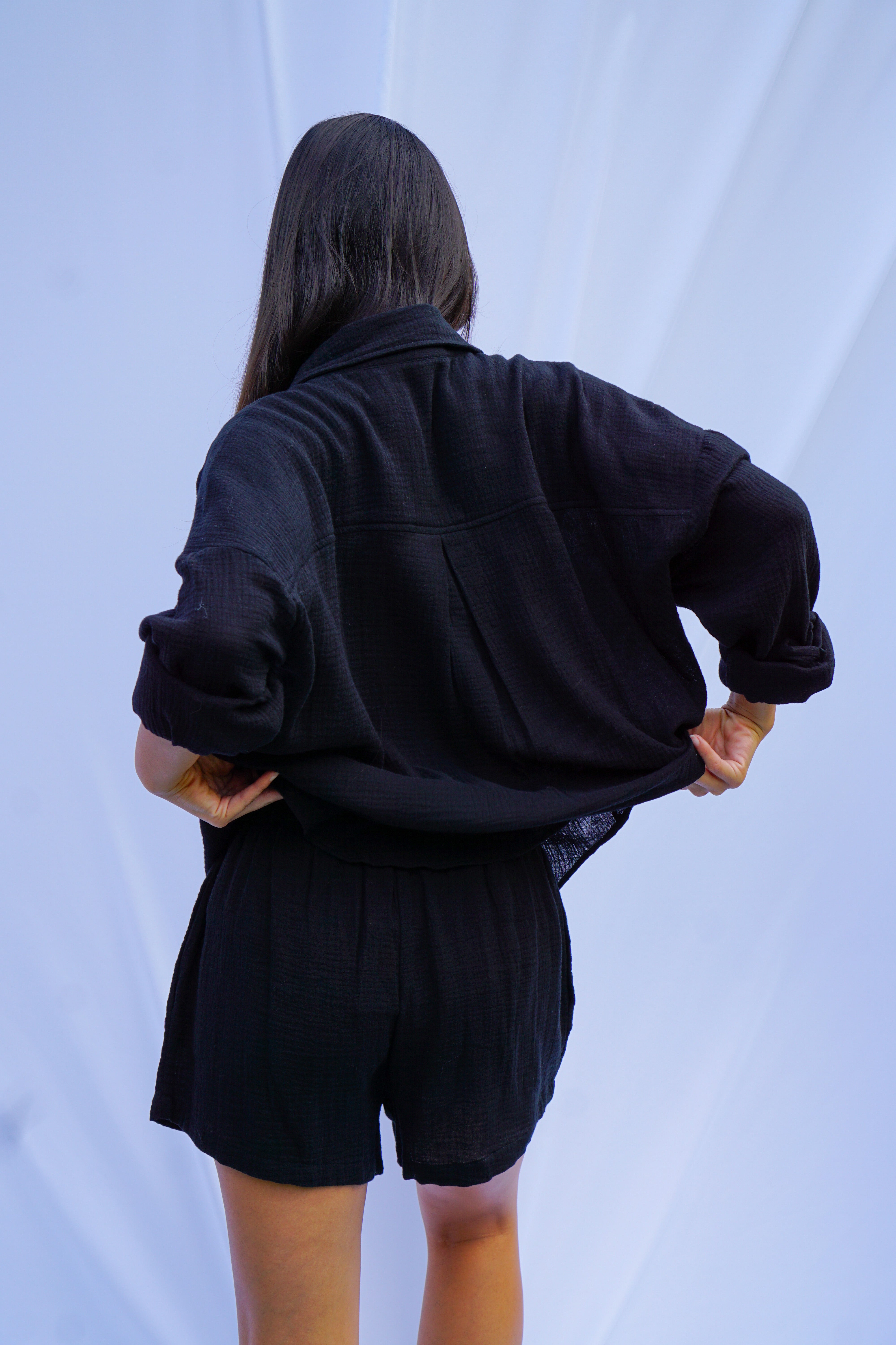 Golden Trip Lea Short in Black