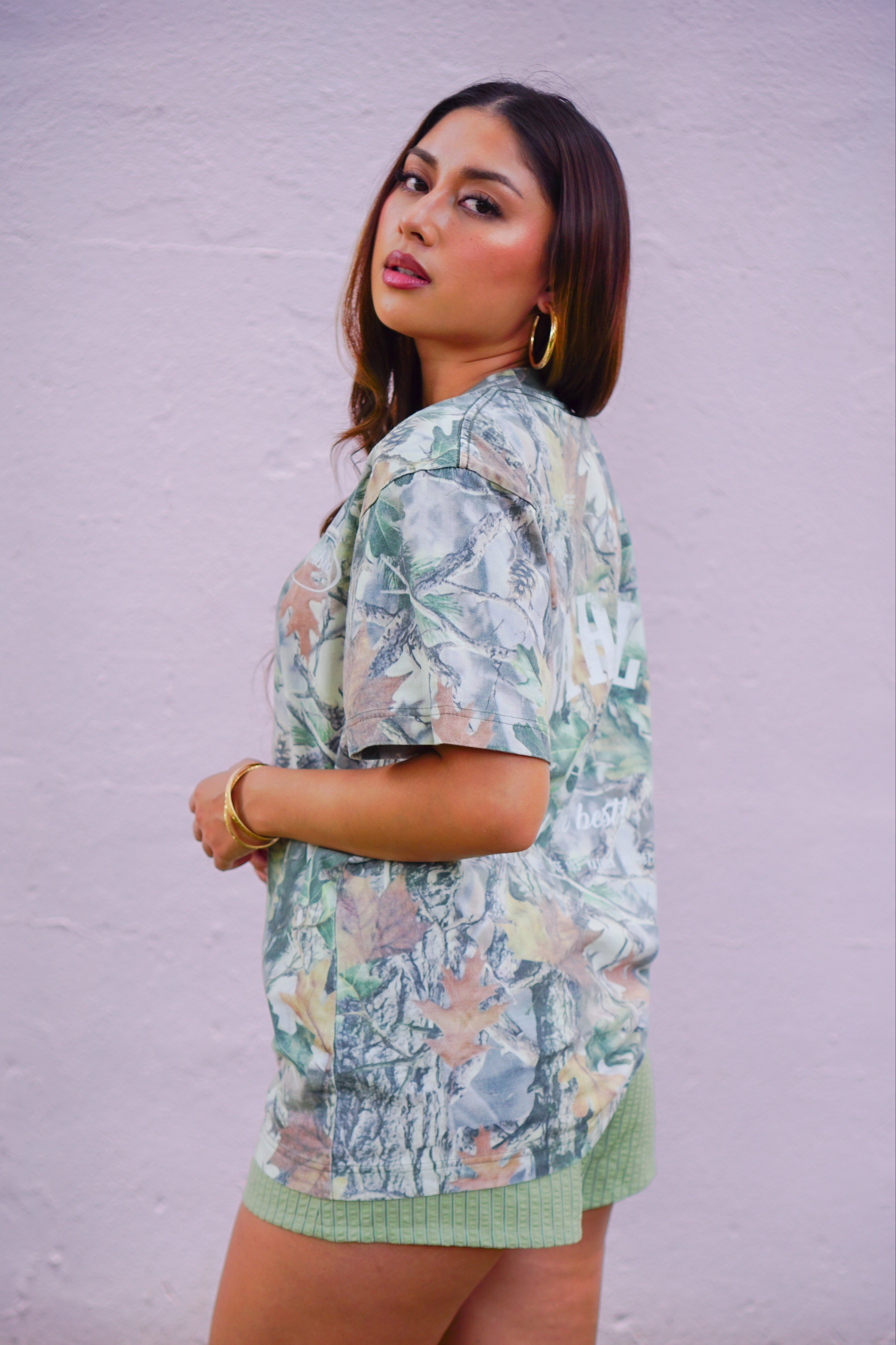 Bikinibird MAHALO MOTO Tee in Real Tree