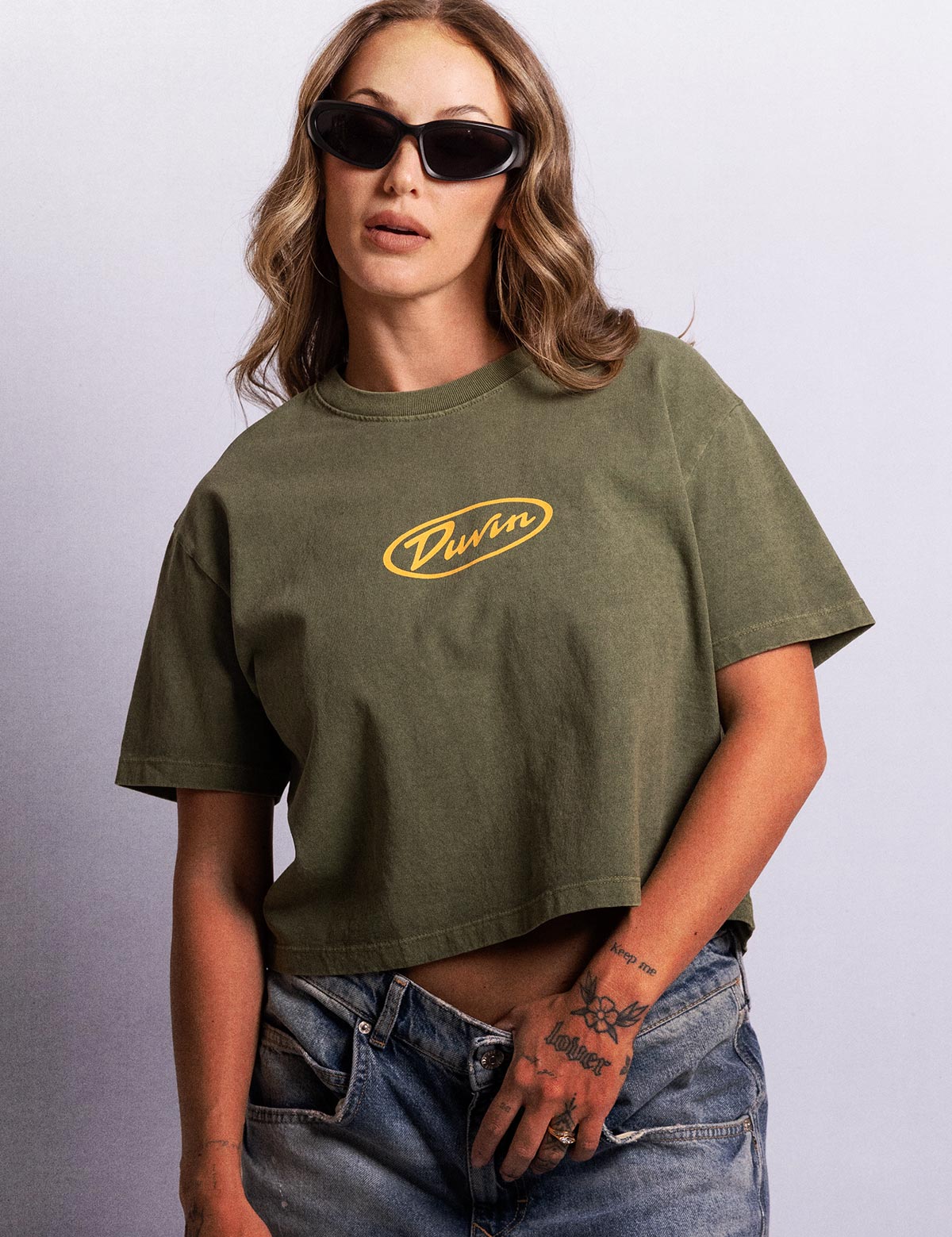 Duvin Oval Flower Crop Tee