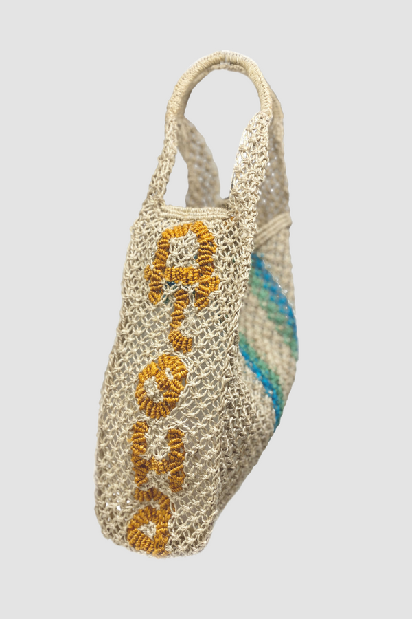 The Jacksons Dolly Aloha in Natural w/ Honey and Blue Stripes