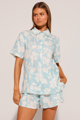 Poolside Paradiso Honolulu Slim Shirt in Seamist