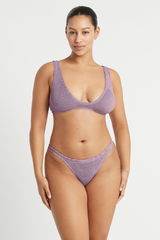 Bound by Bond-Eye Scout Crop in Lavender Lurex