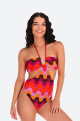 SANLIER Nicole One Piece in Tequila