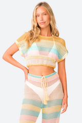 PQ Swim Renee Crop Top in Floret
