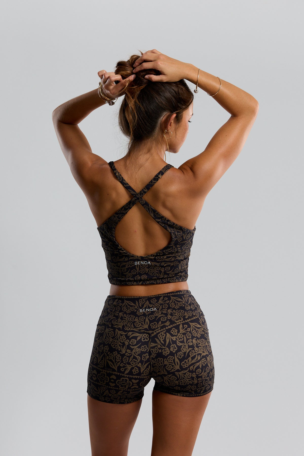 Benoa Swim 2.5" Booty Short in Brown Batik