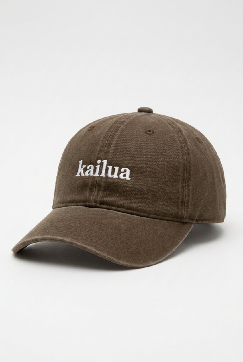 Bikinibird Kailua Dad Hat in Brown