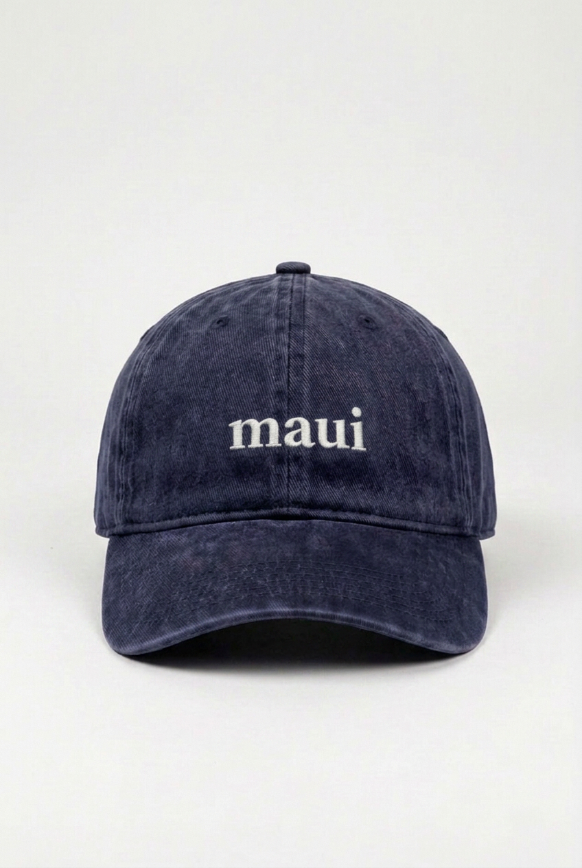 Bikinibird Maui Dad Hat in Navy