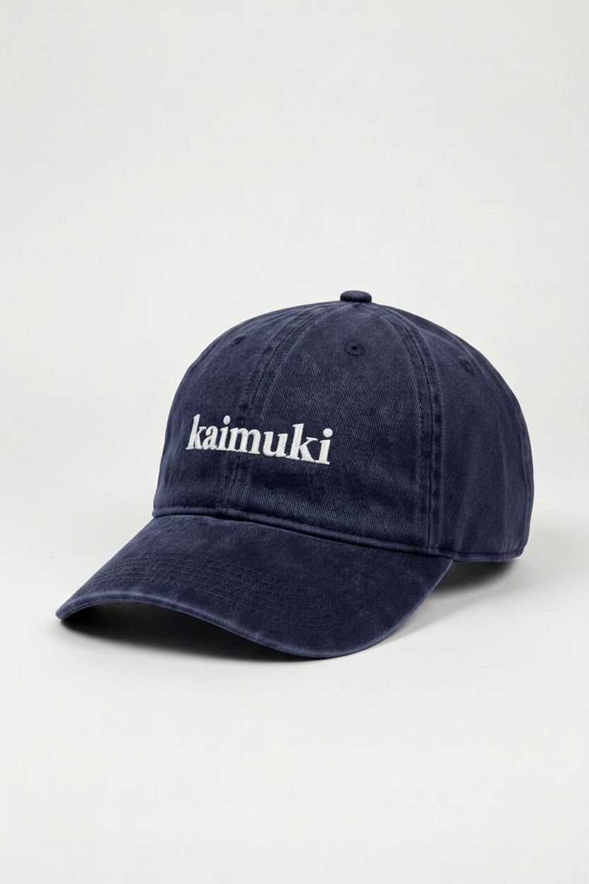 Bikinibird Kaimuki Dad Hat in Navy