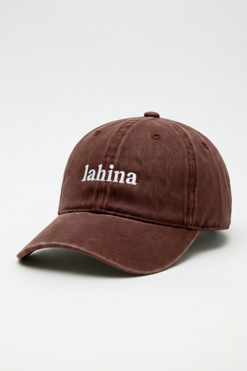 Bikinibird Lahaina Dad Hat in Maroon