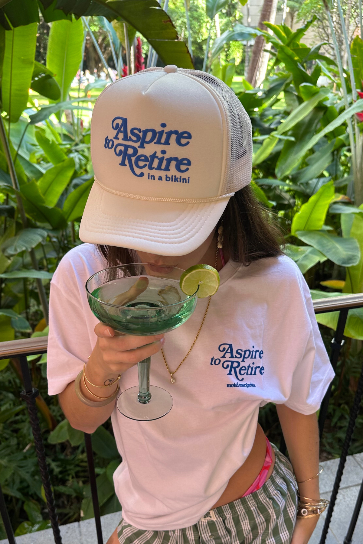 Motel Margarita Aspire Script Bikini Hat