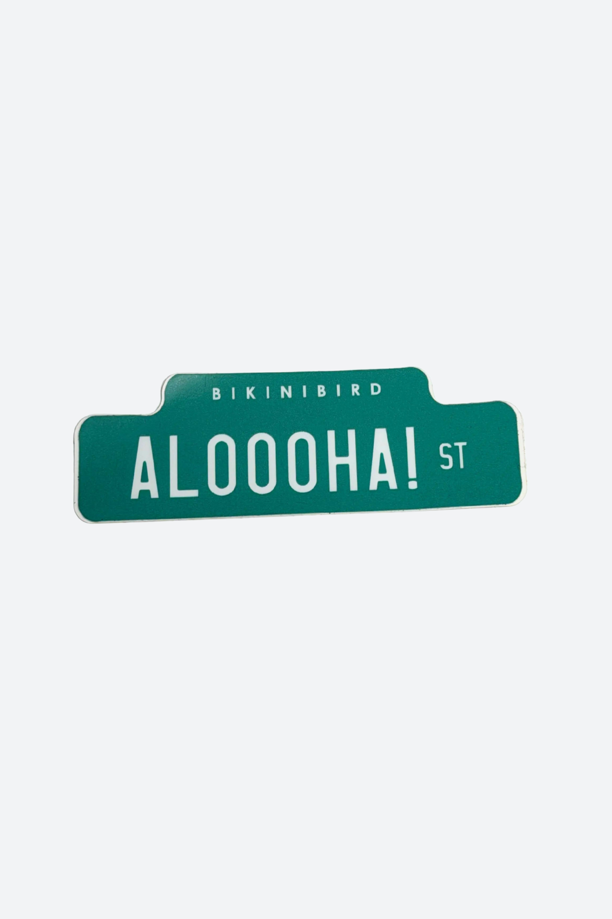 Bikinibird Aloha Street Sign Sticker