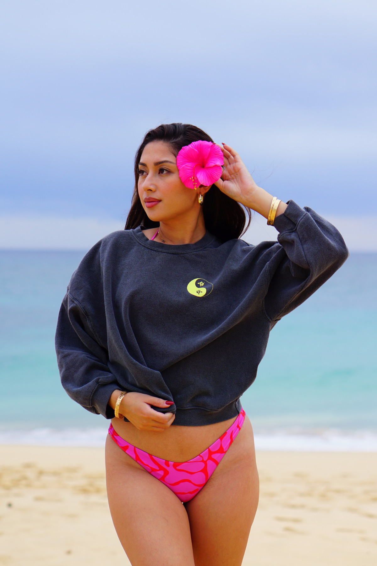 Bikinibird Yin Yang Crewneck Sweatshirt