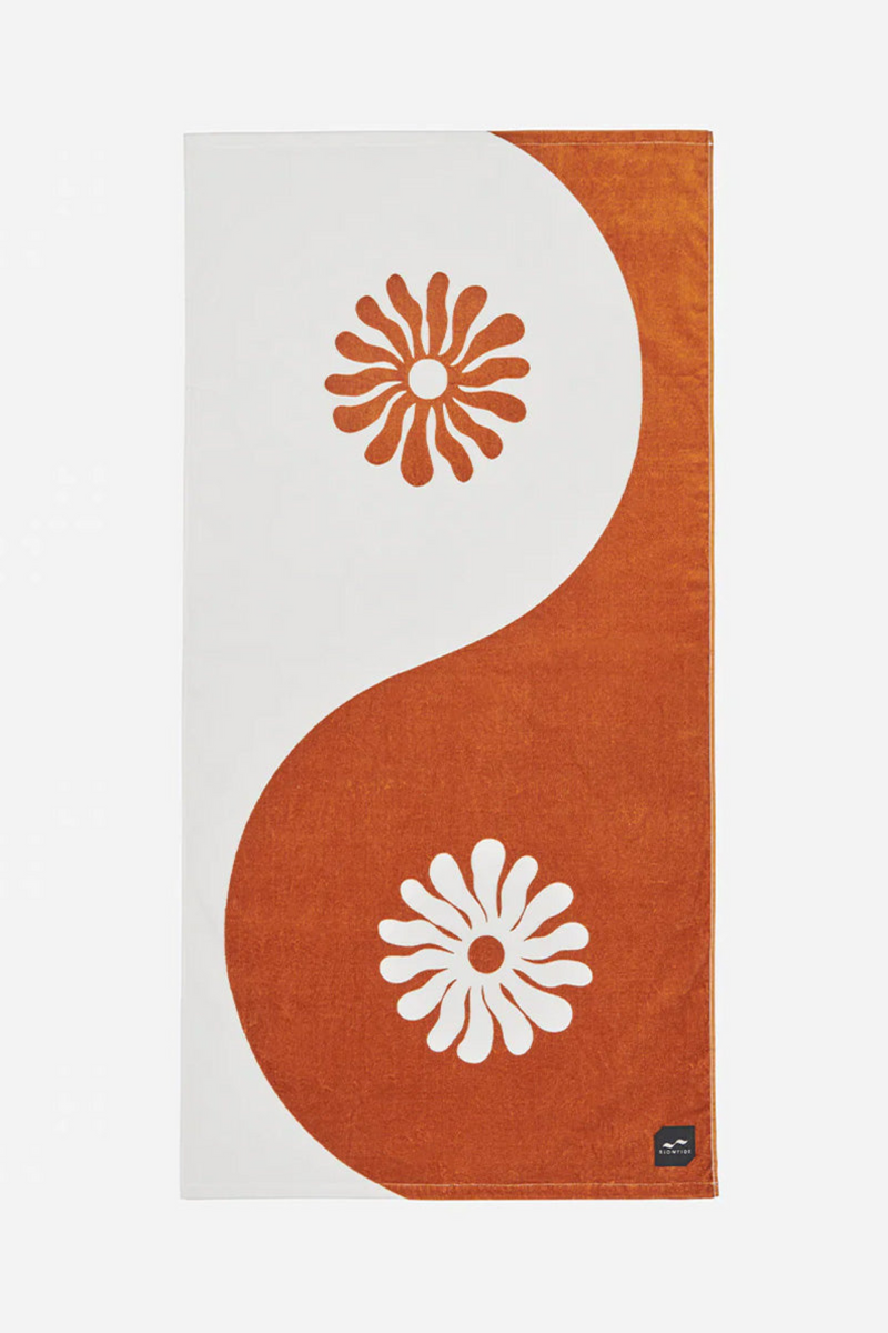 Slowtide Botanical Balance Beach Towel in Brush