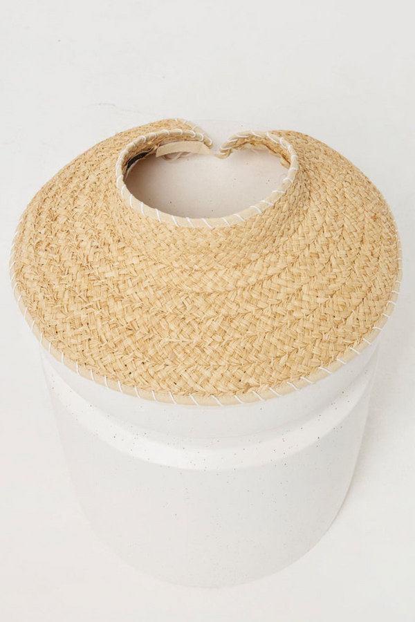 L*Space Del Mar Roll up Hat in Natural